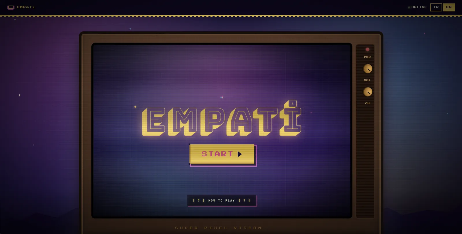 Empati Game Start Screen