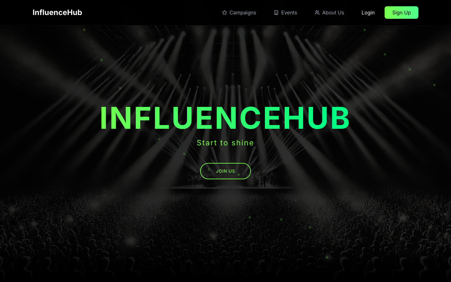 InfluenceHub Website