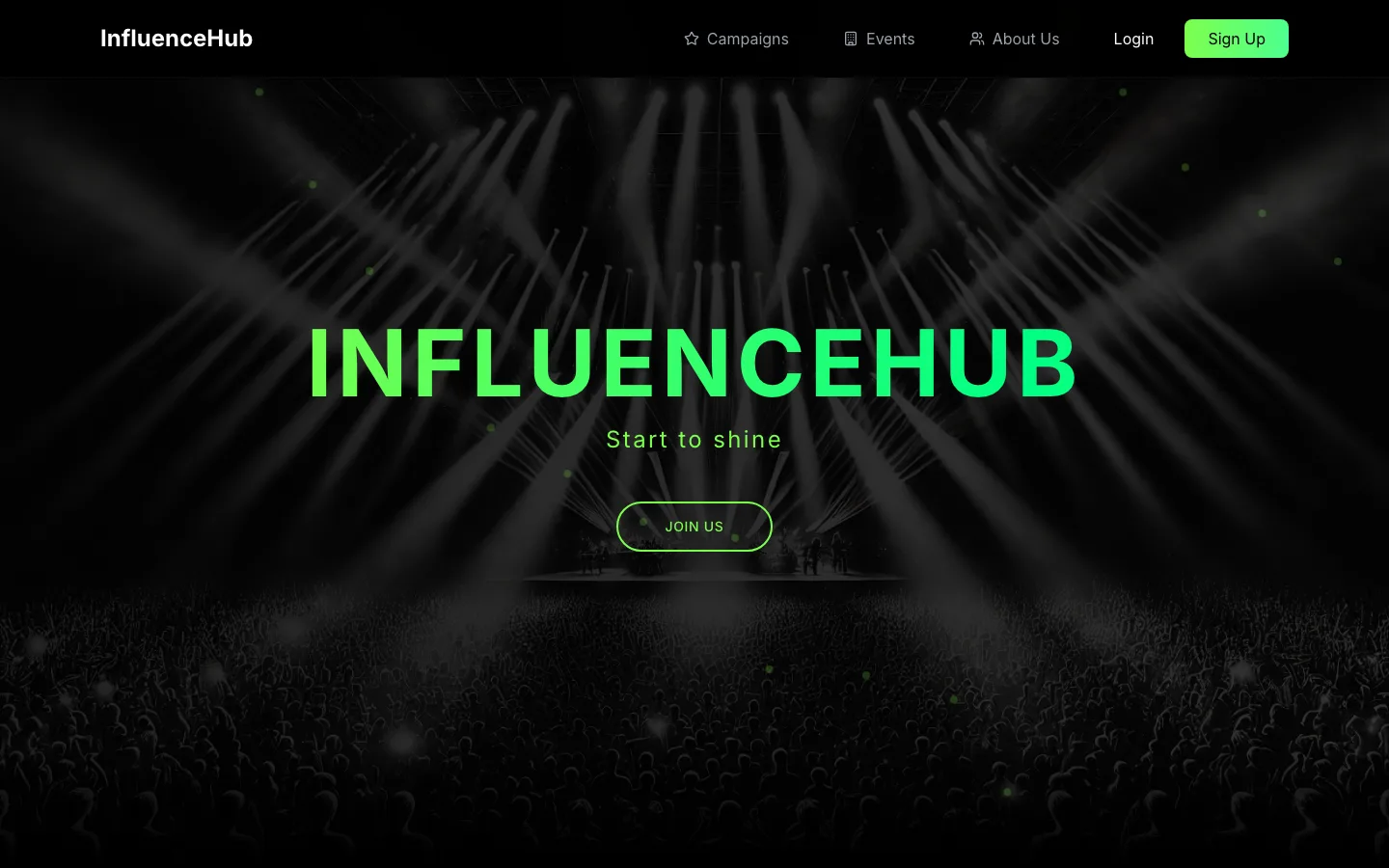 InfluenceHub Website